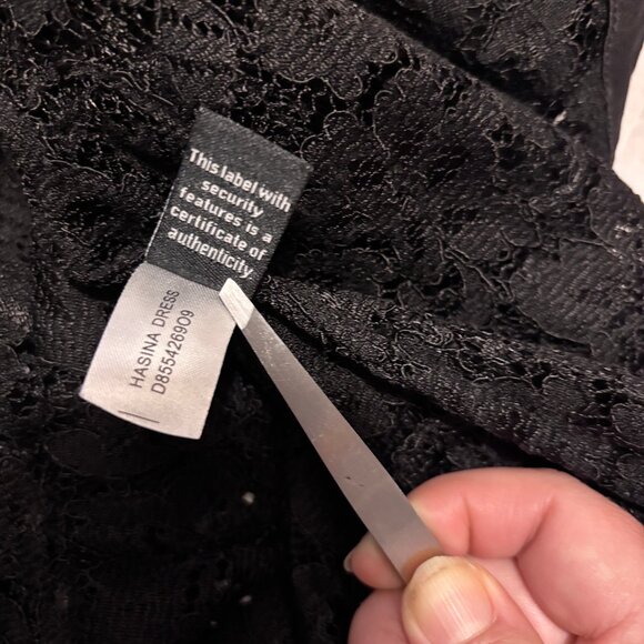 Sz2 Diane von Furstenberg Authentic Mini Black Lace Dress – Perfect LBD! - Picture 9 of 14